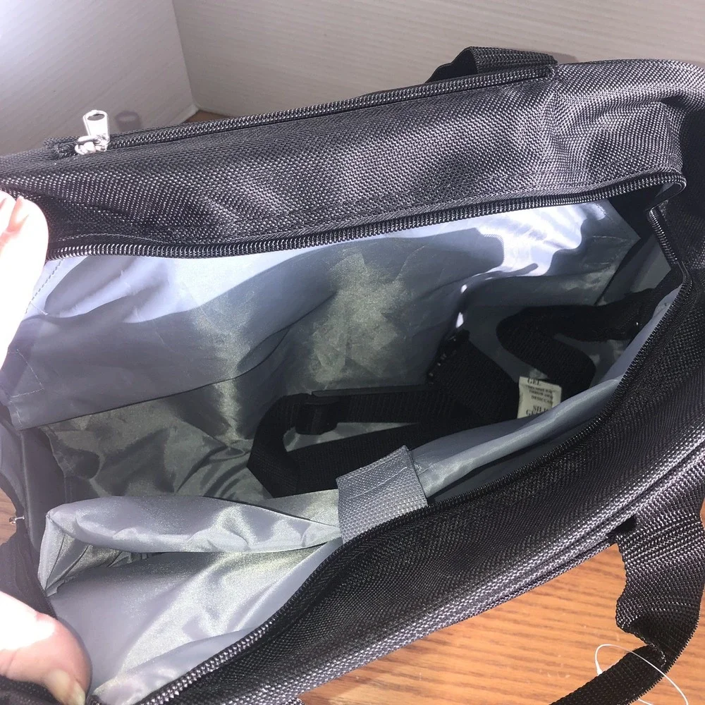 Luggage, Bella Russo Black & Gray Bag Luggage Carry On Roller And Tote Bag